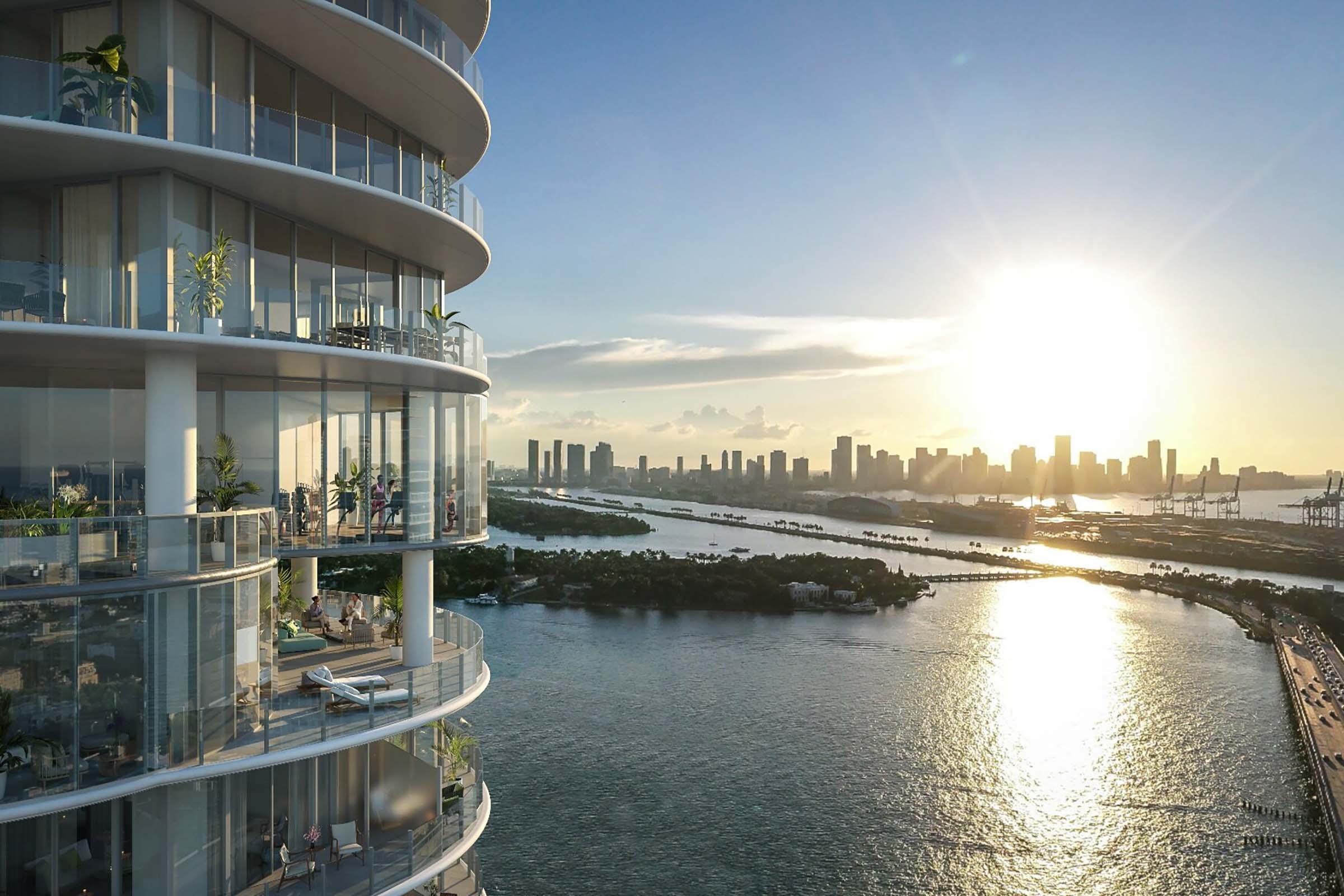 Rendering of Five Park Miami Beach Views